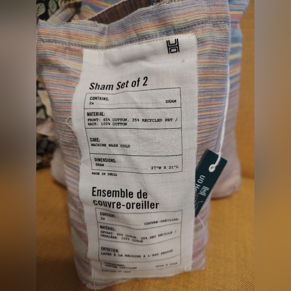 Urban Outfitters Home Multi Color Duvet and Sham Set King Sz New - Picture 10 of 13